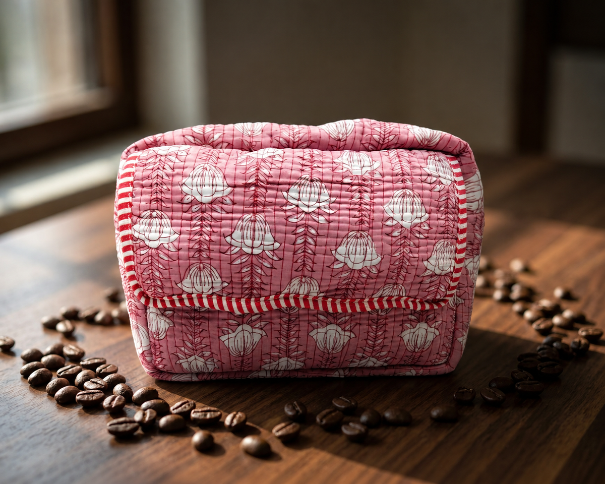 Scallop Quilted Pouch