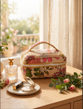 Meadow Bloom Quilted Vanity Pouch