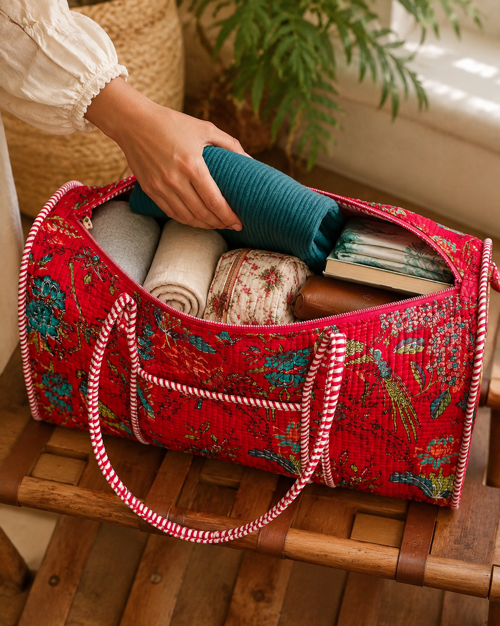 Scarlet Aviary Duffle Bag