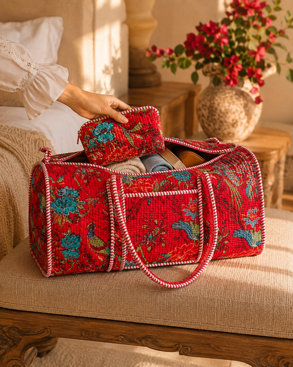 Scarlet Aviary Duffle Bag