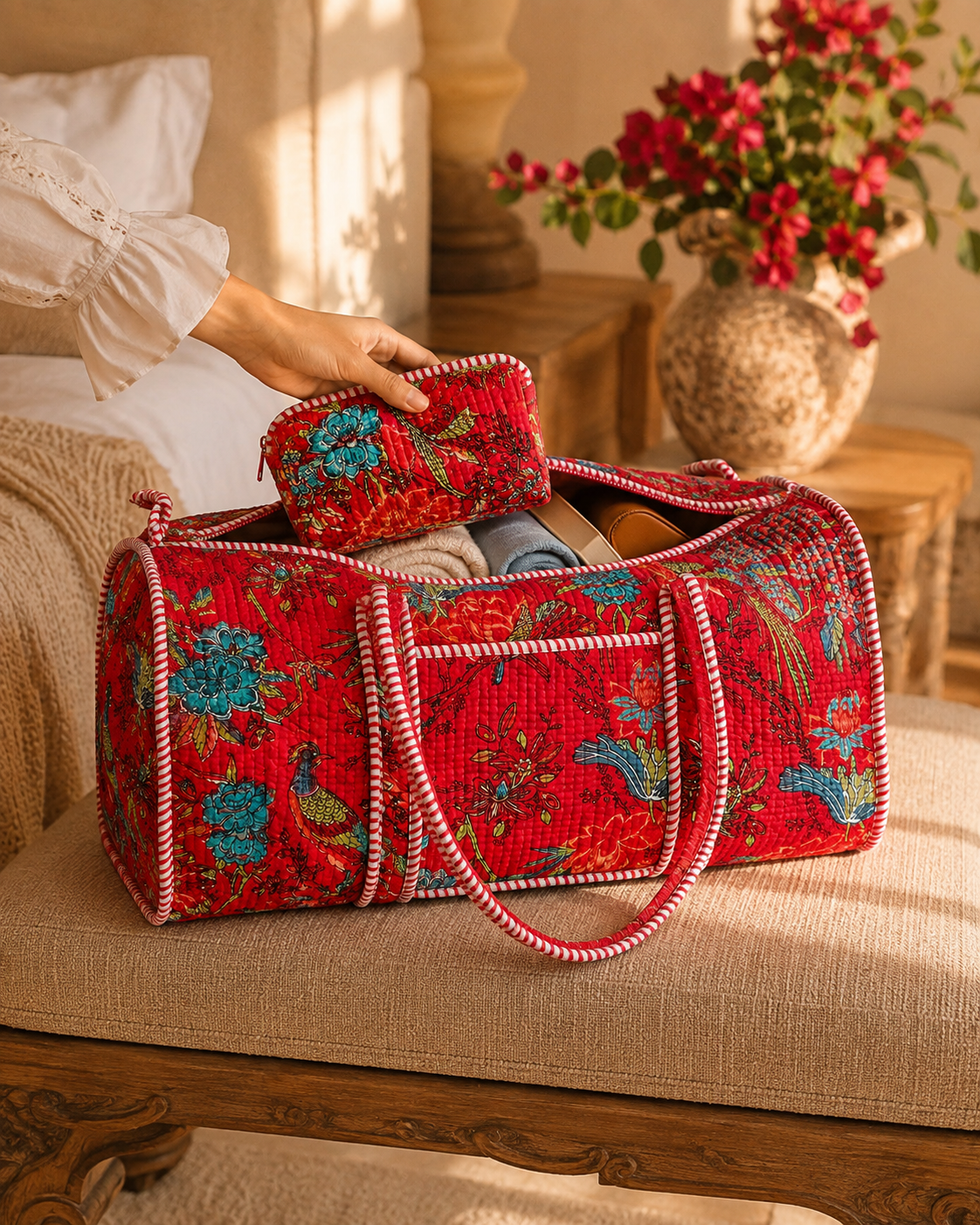 Scarlet Aviary Duffle Bag