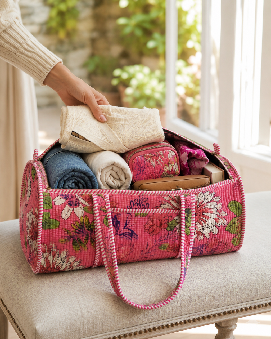Rose Garden Duffle Bag