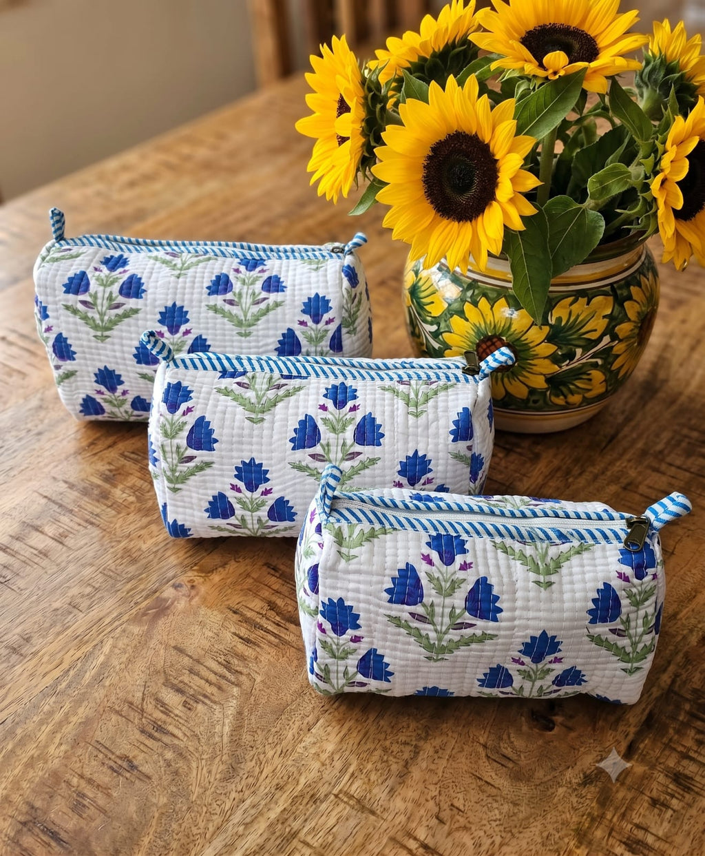 Blue Tulip 3 Piece Toiletry Bag