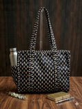 Noir Bloom Medium Tote Bag